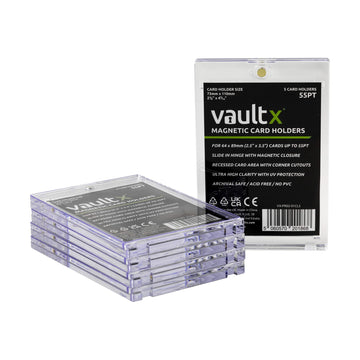 Vault X Magnetic Card Holders 35pt for Trading Cards, One Touch Hard Cases with UV Protection, Clear Display for Collectible Car