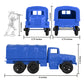 TimMee Plastic Army Men TRUCKS - Blue M34 Deuce and a Half Cargo Vehicles US Made