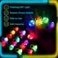 Wakestar - 24 Pack LED Light Up Bumpy Rings Party Favors For Kids Prizes Box Toys For Birthday Classroom Rewards Treasure Box Pr