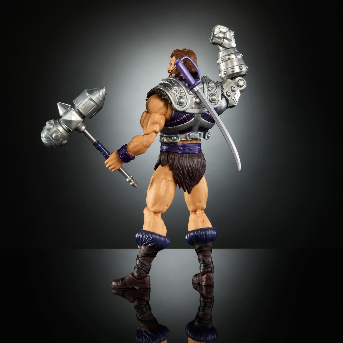 Masters of the Universe 7-Inch Action Figure - New Eternia Fisto, Multicolor, 30 Articulations, Model JBP76, Plastic
