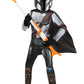 Star Wars Boys Deluxe Mandalorian Costume, Kids Halloween Costume, Child - Officially Licensed Small