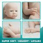Aisite Silicone Baby Doll Girl Unpainted - 18 Inch Realistic Reborn Baby Dolls, Christmas Birthday Gifts, Suitable For 3+