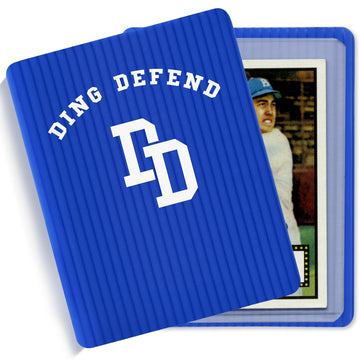 110 Pack Ding Defend Trading Card Shipping Protectors Hard Plastic Card Slab - Guard for Collectible Cards  Mailing Sheet & Hobby Supplies - 3.5 x 4.5 Inches  Blue Corrugated Packaging Pads