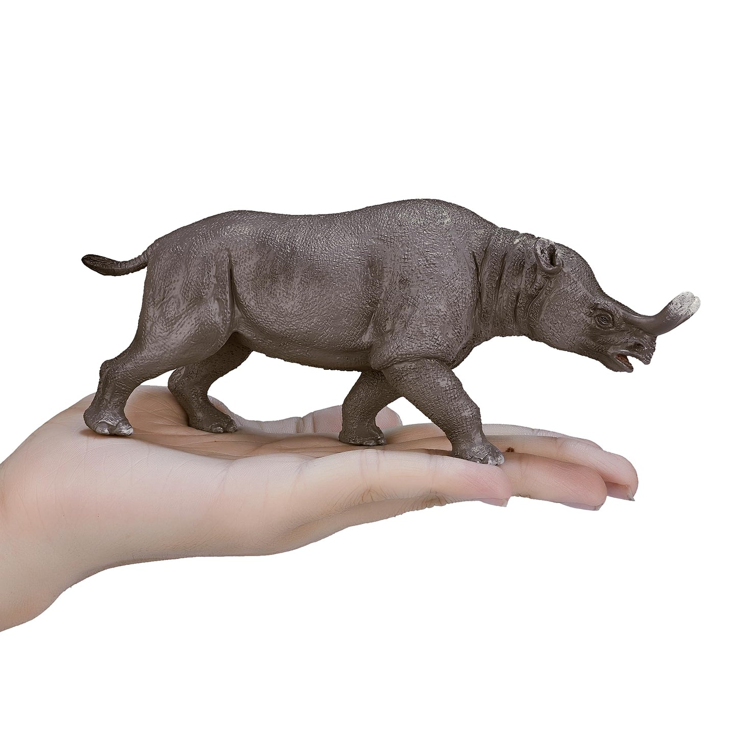 Mojo Brontotherium/ Megacerops Realistic Prehistoric Extinct Animal Collection Hand Painted Toy Figurine