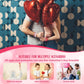 AXBMM 60PCs Valentine Bracelets Rubber Bulk Valentine's Day Heart Silicone Wristband Valentines Day Accessories for Valentines D