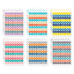 Monolike Retro Candy Alphabet Stickers Set - 6 Design Stickers, 18 Sheets In Total