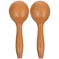 Excluzo 2Pcs Children Percussion Playthings Wooden Maracas Toys Aural Training Instruments