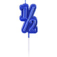 BBTO Half Birthday Candle 1/2 Year Old Cake Topper for Babys Half Year Old Birthday Anniversary Celebration Party Decorations(B
