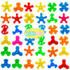 100 Pack Mini Fidget Spinner Toys,Stress Relief Sensory Toys,Birthday Party Favors Gifts For Kids Teens Adults,Christmas Stocking Goodie Bag Stuffers,Treasure Box Toys For Classroom Prizes Supplies