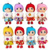 Doyifun 8 Pcs Lovely Tiny Dolls Keychain, Silicone Princess Mini Doll For Girls, Diy Miniature Dollhouse Kit Decoration Little D