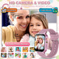 Kids Smart Watch for Girls Age 3-12 with 26 Games Audiobook Learning Cards HD Video Camera Touchscreen Music Player Pedometer Metal Case Kids Watch Toy Birthday Gift with 2 Screen Protector (Pink)