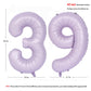 40 In Matte Purple Number Balloons Helium Foil Mylar Balloon Birthday Party Banquet Decoration Digital 39
