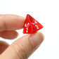60PCS Red Four Sided D4 Dice for D&D TRPG Cup Games, Multi Gem Polyhedral Triangular Mini Acrylic Dice Set Suitable for Board Ta