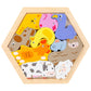Loom Tree Wooden Jigsaw Puzzles Sorting Stacking Blocks Educational Toy Poultry | Toys For Baby | Developmental Baby Toys