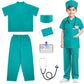 Doctor Costume For Kids,Toddler Nurse Scrubs With Accessories Halloween Cosplay Dress Up Doctor Pretend Playset For Boys Girls 3