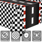 4 Pcs Racing Car Plastic Tablecloths Car Theme Disposable Party Tablecloths Black Checkered Flag Table Covers Racetrack Rectangu