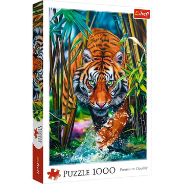 Trefl 1000 Piece Jigsaw Puzzle  Grasping Tiger