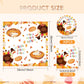 40pcs Turkey Thanksgiving Party Supplies Kit, Autumn Disposable Dinnerware Includes, Dessert Plates, Napkins for Fall party Deco