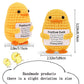 Rivanoer Easter Basket Stuffers For Teens Adult,Inspirational Crochet Positive Duck,Birthday Gifts For Women Cute Handmade Potato Knitted Duck Toy With Positive Card Cheering I Love You