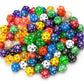 Wiz Dice Bulk Random Polyhedral Dice (D20-100 Pack) - Polyhedral Role Playing Dice in Unique Colors - DND Accessories for TTRPG