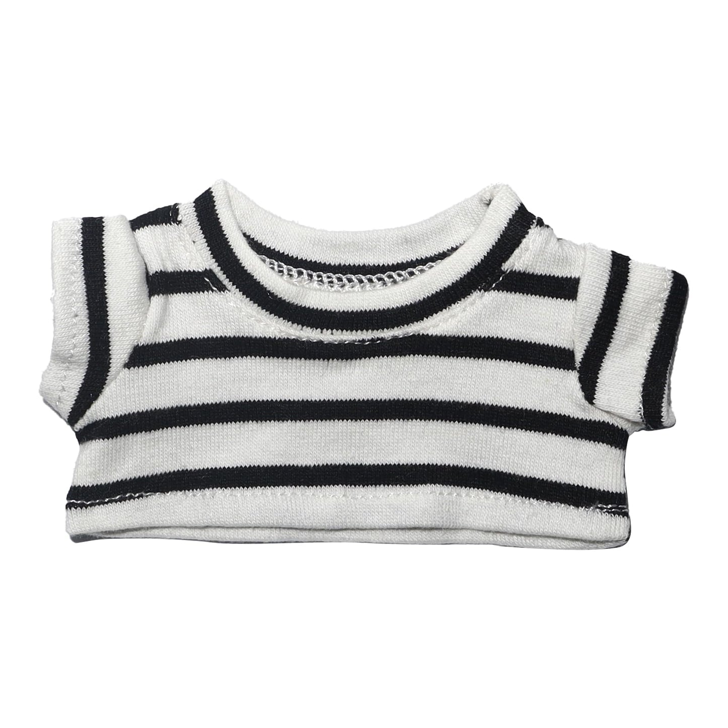 17cm Doll Clothes  17cm Clothes Skirt Set  2 Piece Colorful T-Shirt+ with Overalls or Skirt Outfit enhanced Fashion Cute Doll Accessories(NO Doll)(Style A)