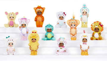 Baby Born Surprise Animal Babies Series 5/ Unwrap Surprises; Collectible Baby Dolls W/Soft Swaddle And Bunny Pouch;Dinosaur, Unicorn, Lion, Penguin, Cow. Gift K Ages 3+, Multicolor