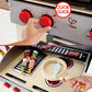 Award Winning Hape Gourmet Grill And Shish Kabob Wooden Play Kitchen Multi, L: 27.6, W: 15, H: 24.8 Inch