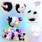Sumind 5 Pcs Cow Plush Animals Set 13.78 Inch Mommy Cow Stuffed Animal With 4 Baby Cute Calf In Her Tummy Mommy And Small Plush For Baby Shower Boys Girls(Led)