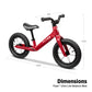 Radio Flyer Flyer Ultra Lite Balance Bike, Balance Bike, Red Toddler Balance Bike For Ages 1.5-5