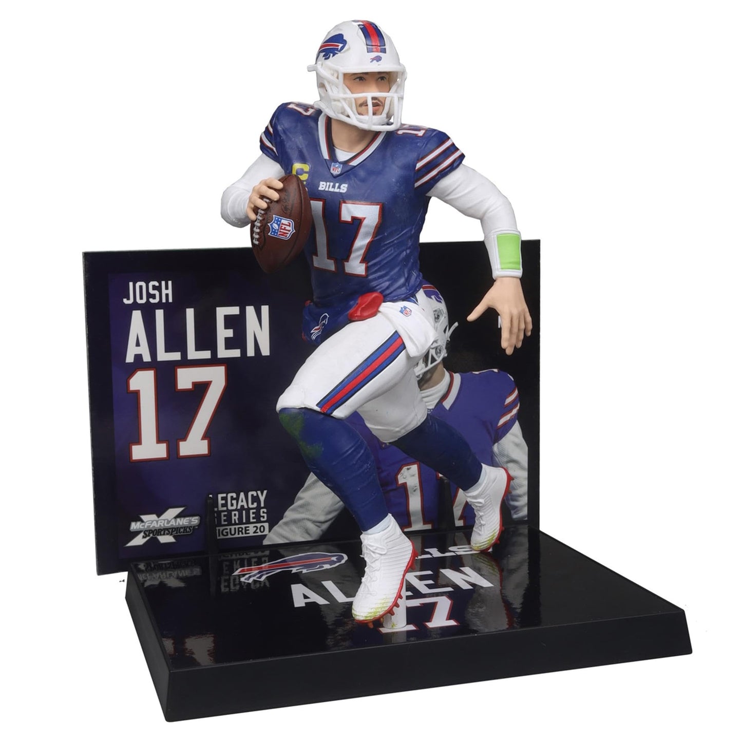 McFarlane Toys NFL Josh Allen 7" Figure - Buffalo Bills, Multicolor, Plastic, Model 787926103779