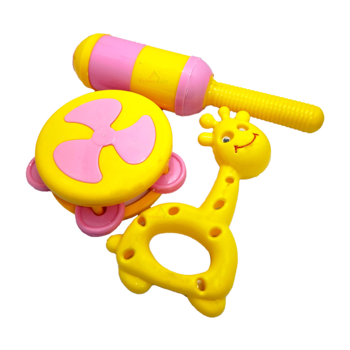 Primefair Acrylonitrile Butadiene Styrene (Abs) Baby Newborn Toys Rattle Set, Musical Instruments For Babies 3+ Months New Borns