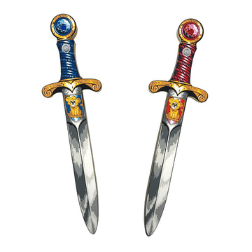 Liontouch Mini Lion Toy decorative replica blades for 2 Kids  Blue & Red | Medieval Pocket Daggers with Gemstone for Pretend Play in Foam | Safe  & Knight Costume Accessories for Toddler Boys Dress Up & Cosplay