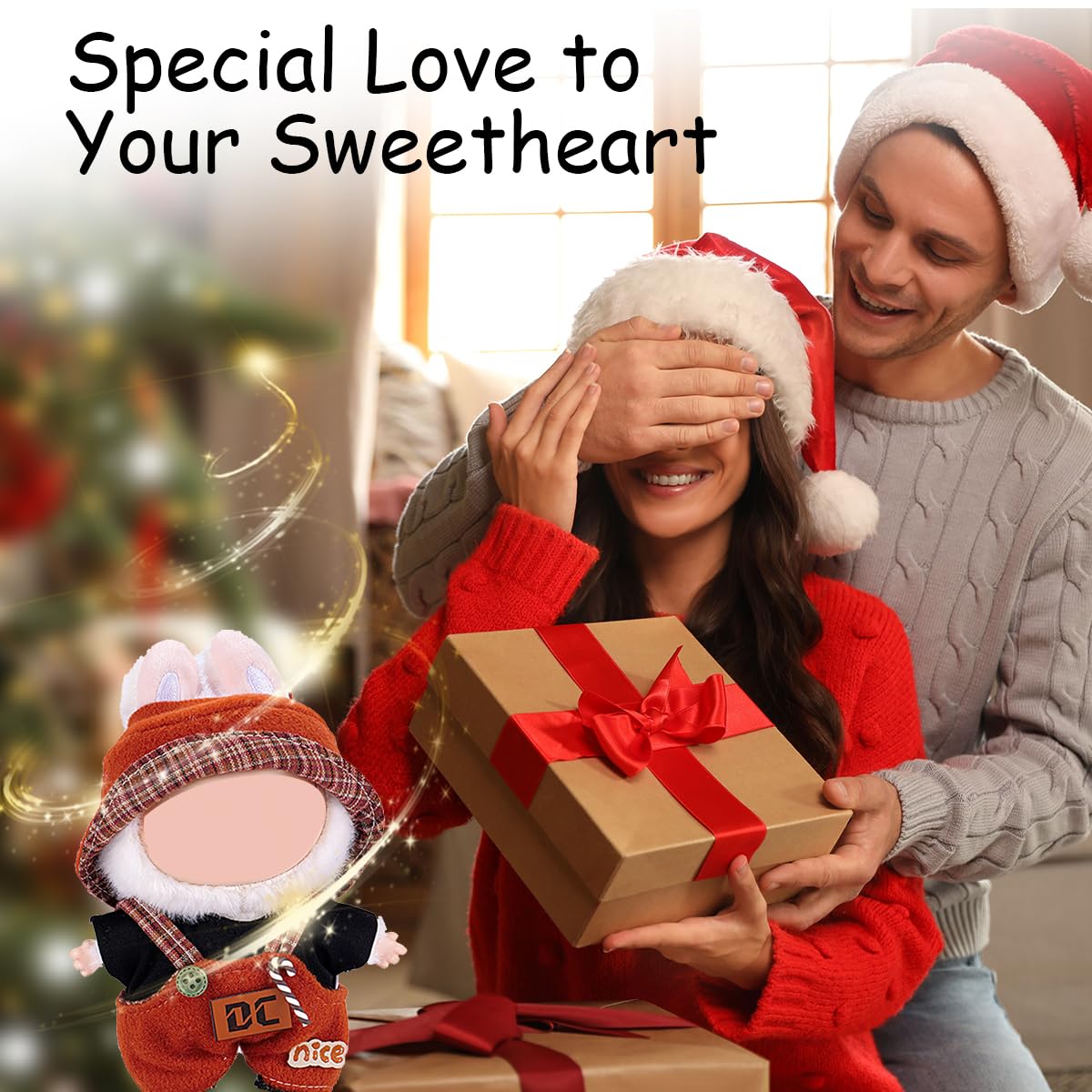 17cm Doll Clothes Set  enhanced Jeans & Knitted Sweater Outfit for 17cm 15cm Dolls  Cute Dress Up Fashion  No Doll Included (Nice  17cm/15cm)