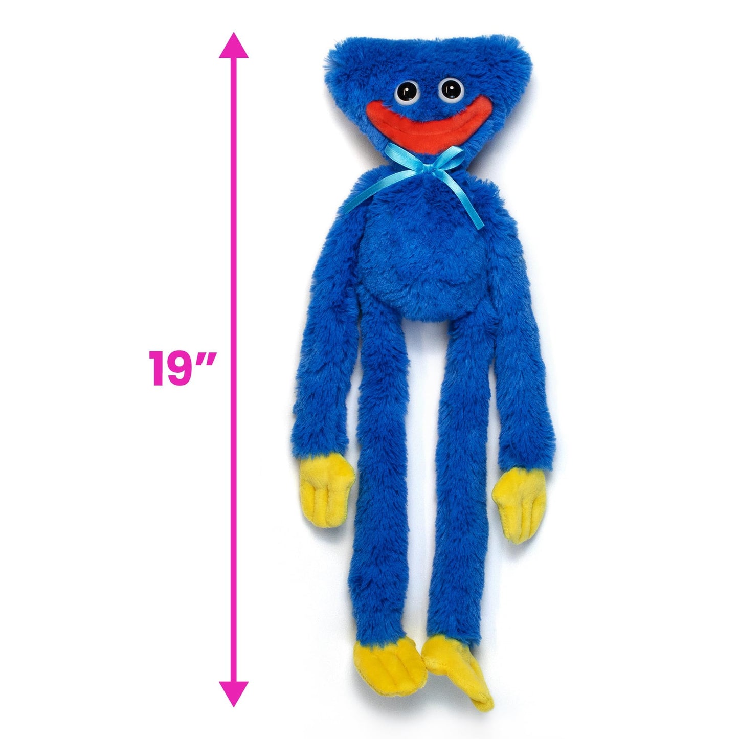 Poppy Playtime Huggy Wuggy Plush Doll - Collectible Toy For All Ages (19' Smiling Huggy Wuggy)
