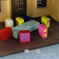 5PCS Miniature Dumbbells 1:12 Miniature Gym Equipment Dollhouse Tiny Dumbbell Toys for Doll House Decoration - 1.1Inch