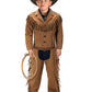 KAIPUTE Cowboy Costume Kids Jacket Pants for Boys Girls Western Role Play Halloween Party Cosplay 13-14 Years