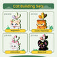 HIGH GODO Cat & Dog Building Blocks Sets for Adults, 8 Pack Mini Animals Party Favors for Kids, Goodie Bag Stuffers, Cats & Dogs
