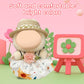 17cm Doll Clothes Labubu Clothes for 6.7inch(17cm) Dolls enhanced Doll Outfit with Hat and Accessories(Clothes Only) (White)