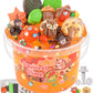 Squirrel Orange Slime Kit, Clear Slime Bucket With Slime Clay, 10 Packs Of Slime Add-Ins, Slime Party Favors For Kids, Sensory T