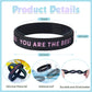 100 Pieces Motivational Wristbands Bulk for Student Colored Inspirational Rubber Bands Students Inspirational Bracelets Teacher