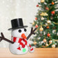 LAHAND 12-Pack Christmas Snowman Crafts Sets for Kids, Modeling Clay Snowman DIY Kit,Christmas Stocking Stuffers for Kids, Perfe