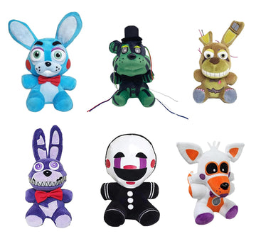Hjysxyns Plush Toys -Springtrap Plush Toy Stuffed Animal Doll Fan Made Plushies For Boy Girl Plush Gift (6Pcs)