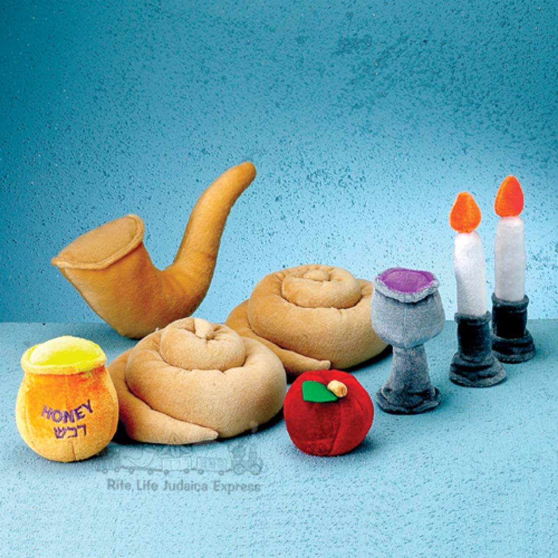 Rite Lite My Soft Rosh Hashana Set Deluxe Soft Rosh Hashanah Set Plush Toy For Jewish New Year