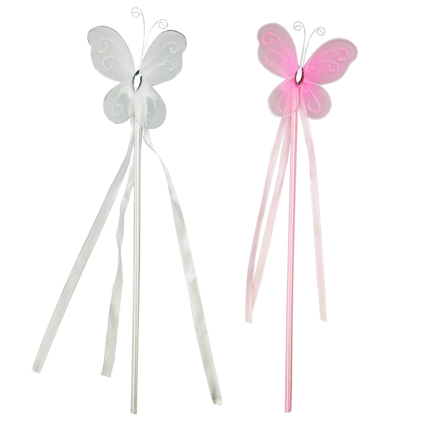 PPXMEEUDC Princess Wand Kit for Girls Magical Toy Wands for Dress Up Halloween Costume Magic Shows Cosplay Birthday Party Baby S