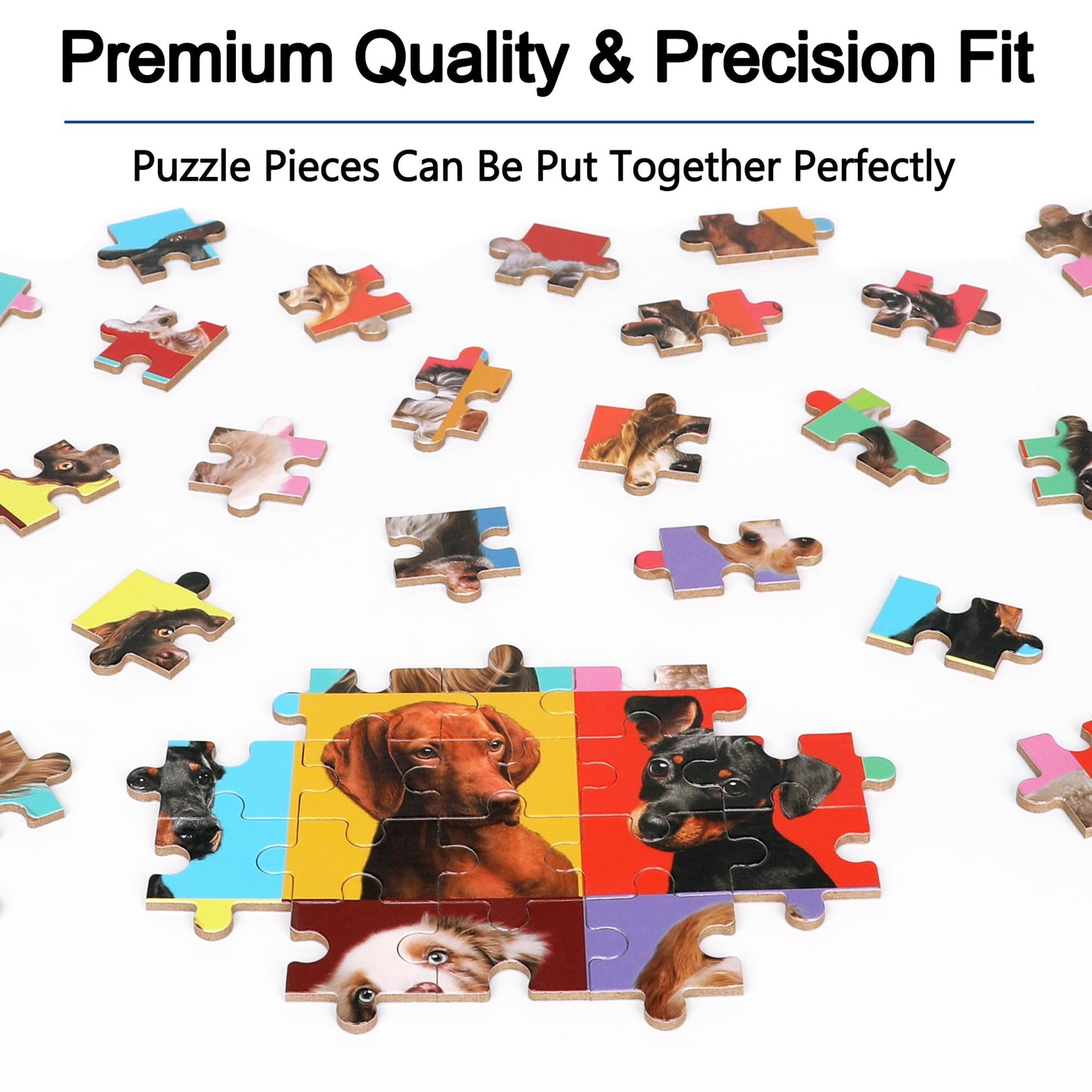 Lelemon Puzzles For Kids Ages 4-6,Dog Puzzle 100 Piece Puzzles For Kids Ages 4-8 In A Metal Box, Educational Kids Puzzles Jigsaw Puzzles 100 Piece Puzzle Games Puzzle Toys For Girls And Boys