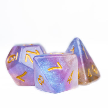 Hddais 7Pcs 3 Colors Dnd Dice Polyhedral Dice Set Glitter D&D Dice For Dungeons And Dragons Role Playing And Other Tabletop Game