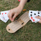 Travel Cribbage Board Game Set, Portable Cribbage Boards Unique 2 Track Cribbage Board, Foldable Pu Mini Cribbage Board With 4 C