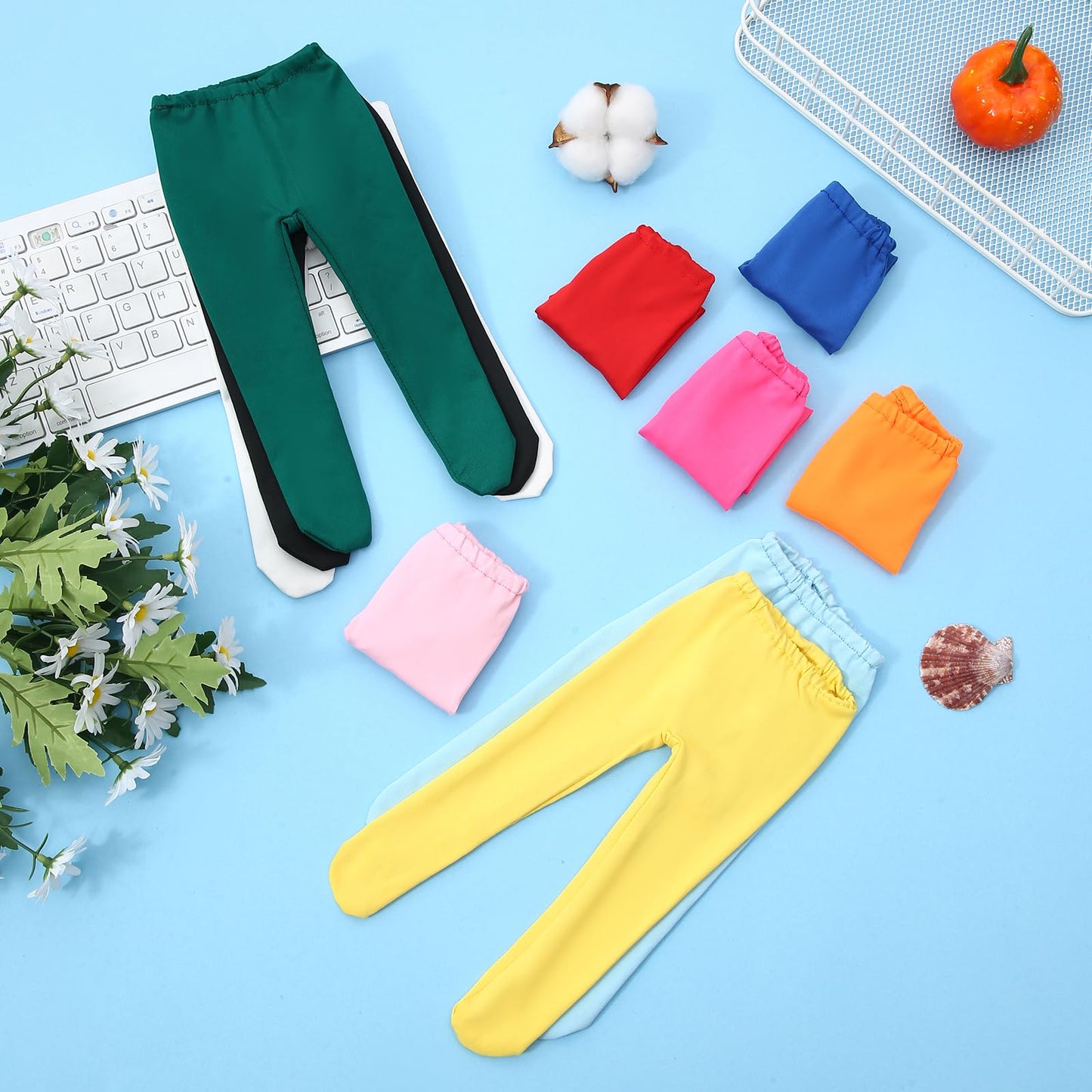 Llc427 10Pcs 18 Inch Doll Pants Leggings Doll Clothes Set Designed For 18 Inch Girl Dolls Most 18 Inch Dolls(No Doll)