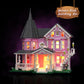 ZIQILIGHTING Pink Palace Haunted House Building Set, 1349PCS, Plastic, One Size, Compatible with Lego, Perfect for Halloween Fun
