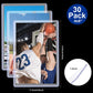 Outus 4 X 6 Inches Acrylic Photo Holders Rigid Plastic Cards Sleeve Protectors Clear Acrylic Sleeve For Sports Cards & Photos(30